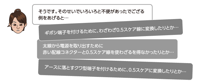 そうです。そのせいでいろいろと不便があったでござる例をあげると…